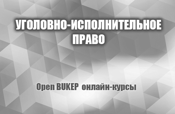 Уголовно-исполнительное право 14