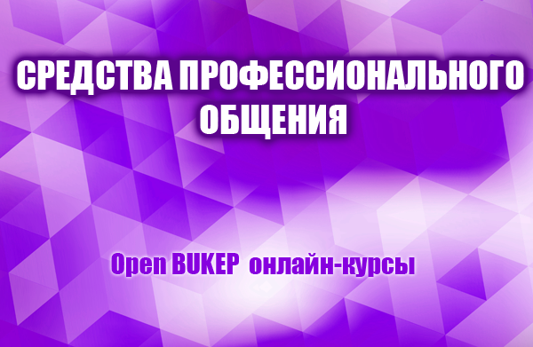 Средства профессионального общения 16
